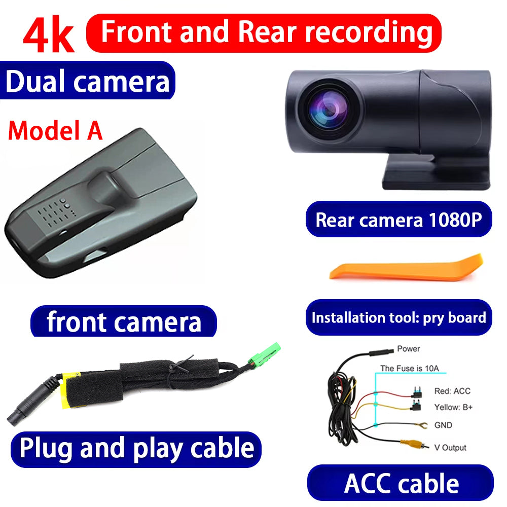 for Geely Jiaji Maple 80V Pro EV 2019-2022 4K Dash Cam Wifi Camera Video Recorder