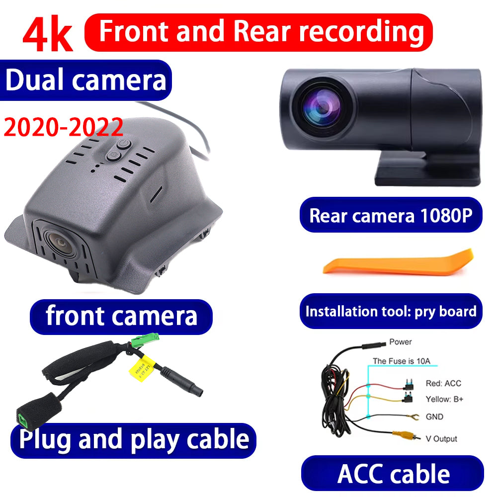 for Lynk & Co 05 05+ 2020 2021 2022 2023 2024 2025 4K Dash Cam Wifi Camera Video Recorder