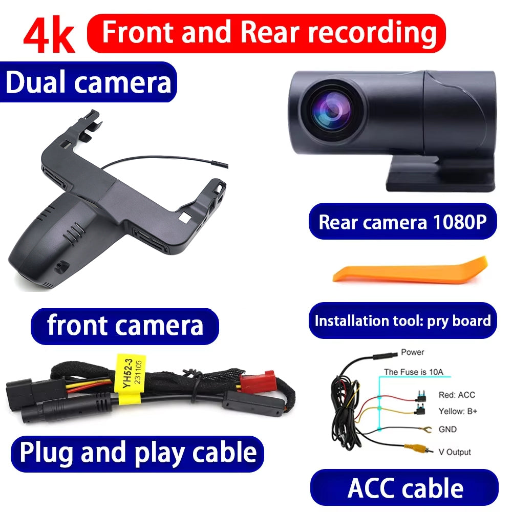 for BMW 7 Series i7 G70 G73 X6 G6 M X6M F96 Electric 2022-2025 4K Dash Cam Wifi Camera Video Recorder