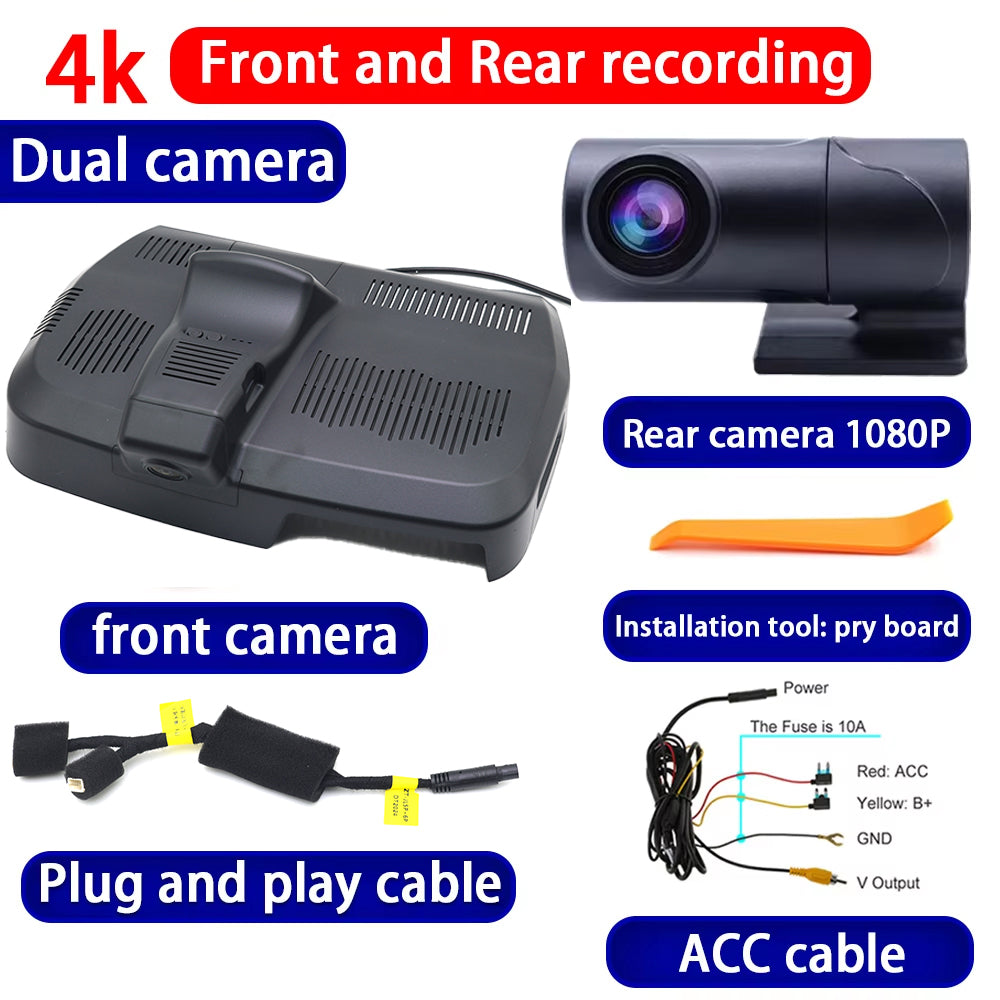for Geely Preface Xingrui L 2024 2025 2026 4K Dash Cam Wifi Camera Video Recorder