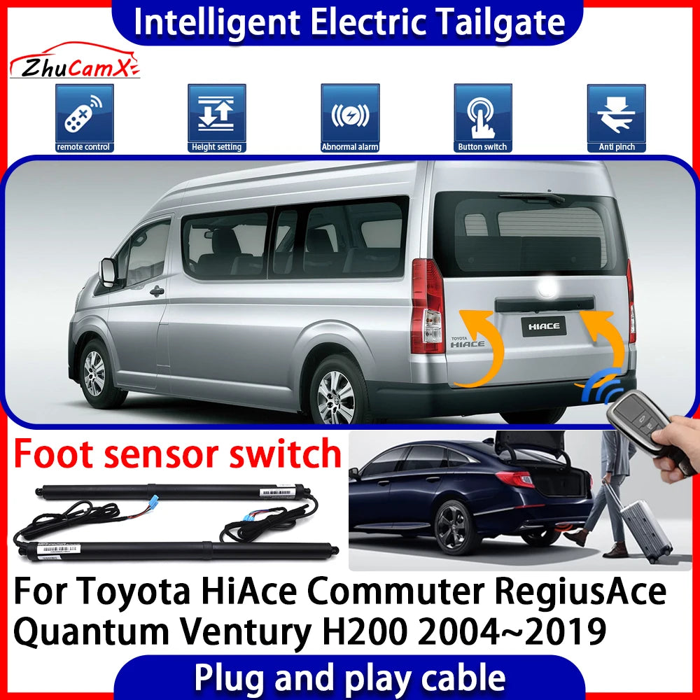 for Toyota HiAce Commuter RegiusAce Quantum Ventury H200 2004-2019 Hands Free Power Liftgate Automatic Electric Powered Tailgate