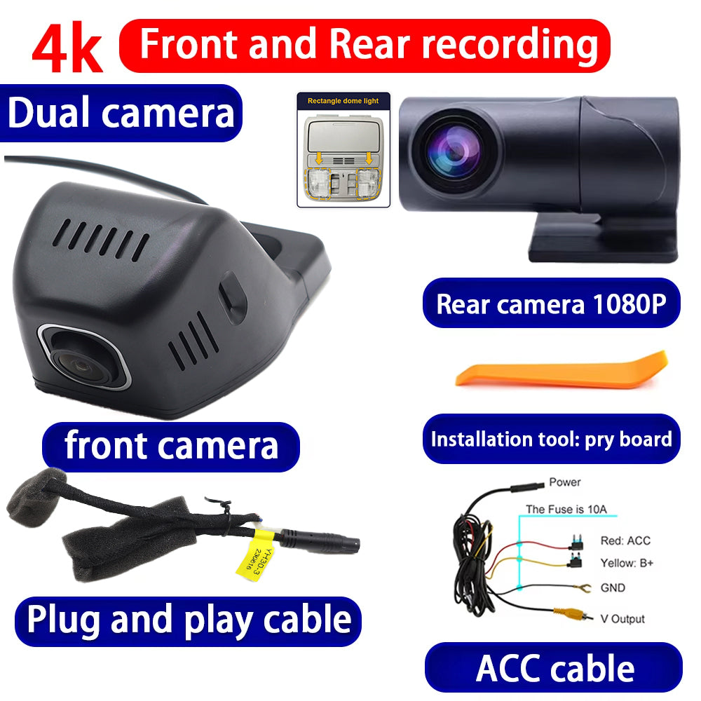 for Honda N-Box N Box Insight Stepwgn Passport Odyssey 2160P 4K Dash Cam Wifi Camera Video Recorder