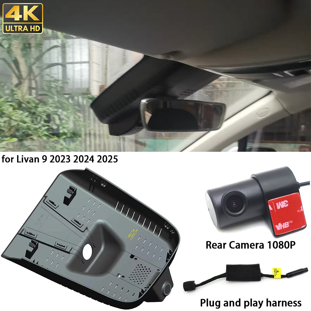 for Livan 9 2023 2024 2025 4K Dash Cam Wifi Camera Video Recorder