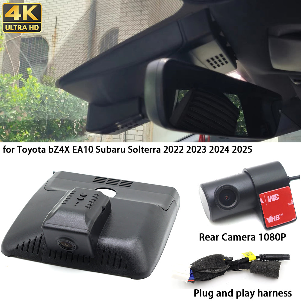 for Toyota bZ4X EA10 Subaru Solterra 2022 2023 2024 2025 4K Dash Cam Wifi Camera Video Recorder