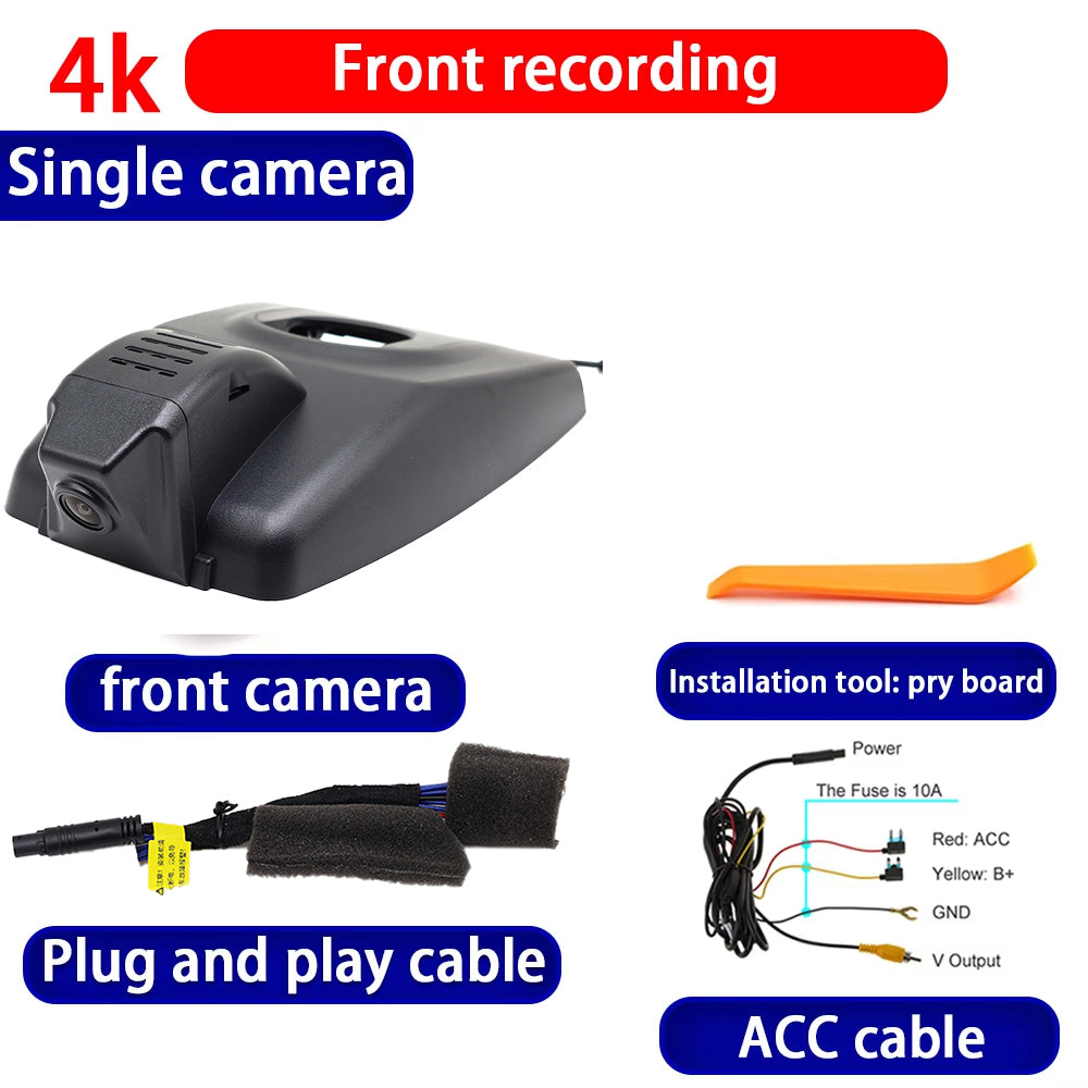 for Toyota Harrier Venza XU80 2021 2022 2023 2024 2025 4K Dash Cam Wifi Camera Video Recorder