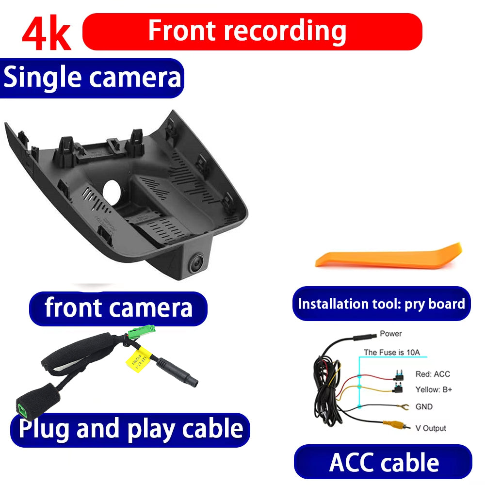 for Lynk & Co 06 2021 2022 2023 2024 2025 4K Dash Cam Wifi Camera Video Recorder