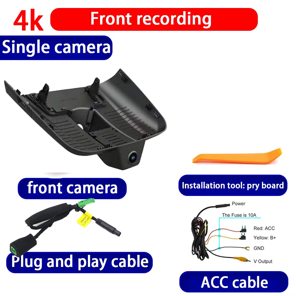 for Lynk & Co 02 Z20 2024 2025 2026 4K Dash Cam Wifi Camera Video Recorder