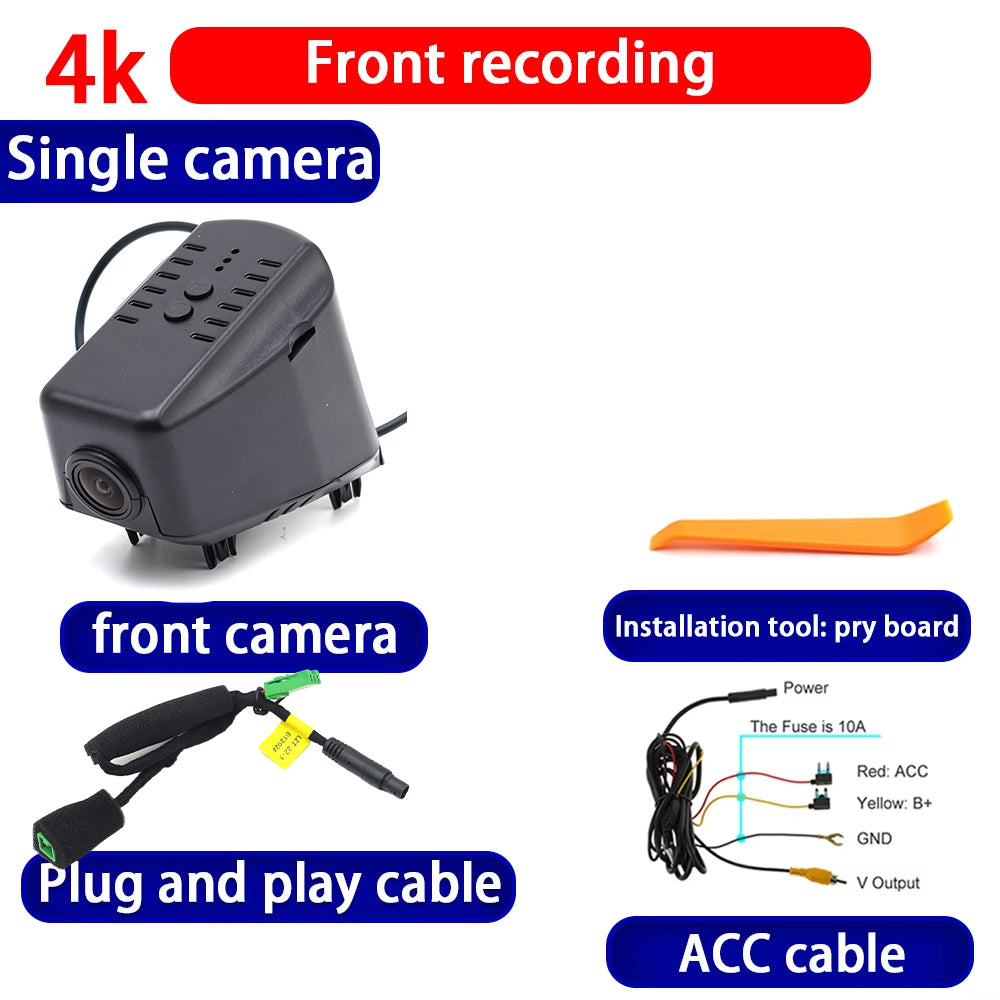 for Lynk & Co 01 PHEV 2018 2019 2020 2021 2022 2023 2024 2025 4K Dash Cam Wifi Camera Video Recorder