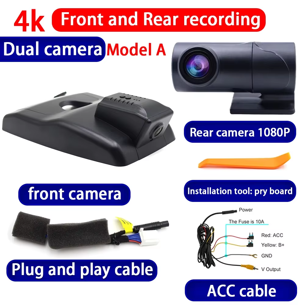 for Toyota Corolla Cross XG10 2020 2021 2022 2023 2024 2025 4K Dash Cam Wifi Camera Video Recorder