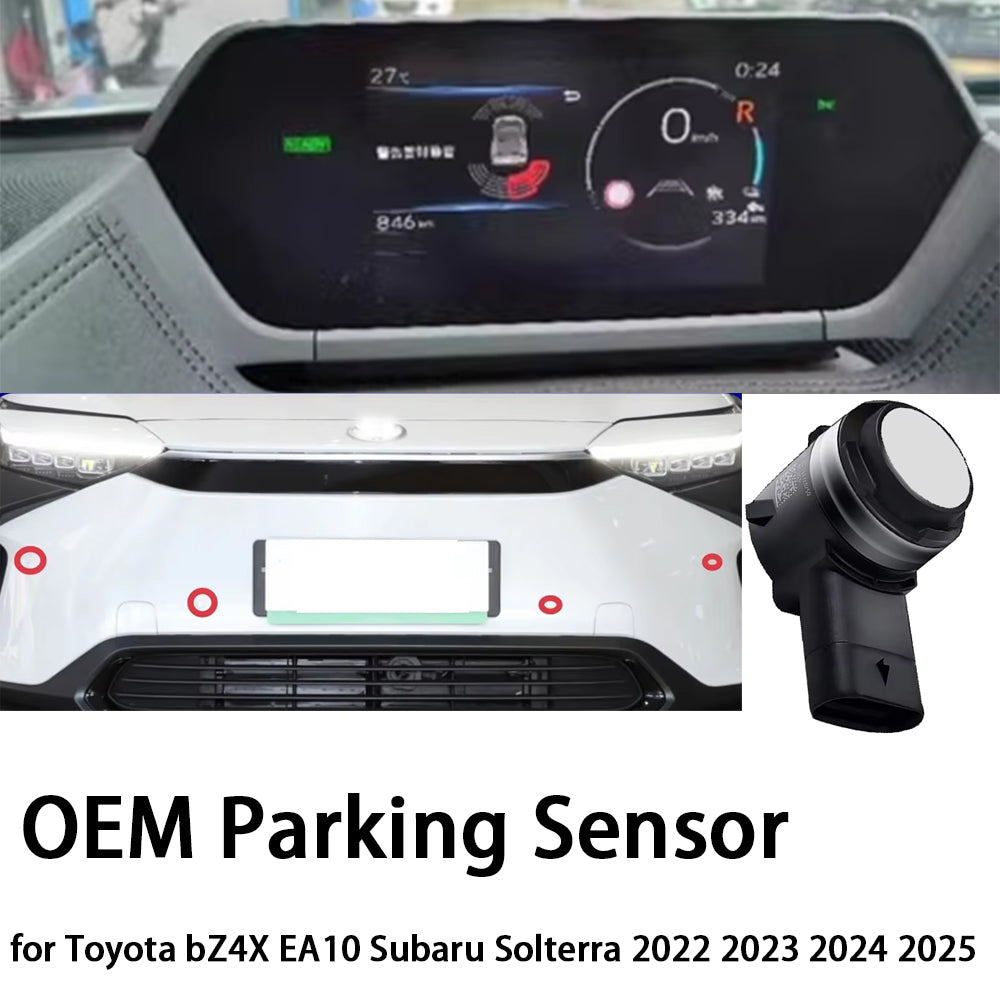for Toyota bZ4X EA10 Subaru Solterra 2022 2023 2024 2025 OEM Car Parking Sensor Kit Buzzer Alarm Reverse Radar Detector System