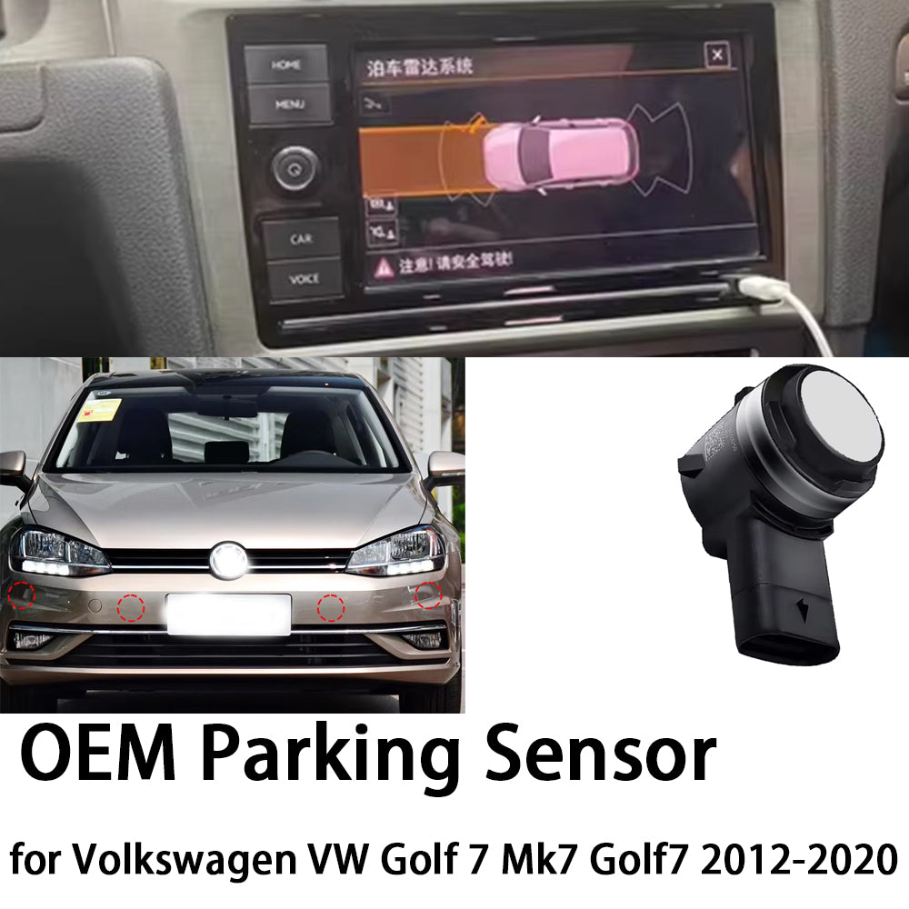 for Volkswagen VW Golf 7 Mk7 Golf7 2012-2020 OEM Car Parking Sensor Kit Buzzer Alarm Reverse Radar Detector System
