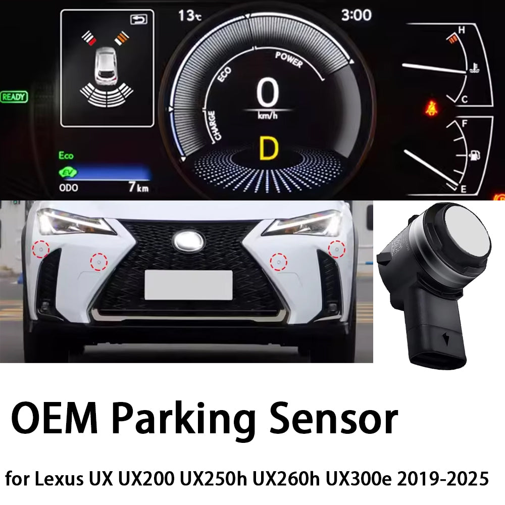 for Lexus UX UX200 UX250h UX260h UX300e 2019-2025 OEM Car Parking Sensor Kit Buzzer Alarm Reverse Radar Detector System