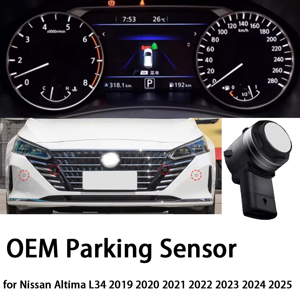 for Nissan Altima L34 2019 2020 2021 2022 2023 2024 2025 OEM Car Parking Sensor Kit Buzzer Alarm Reverse Radar Detector System