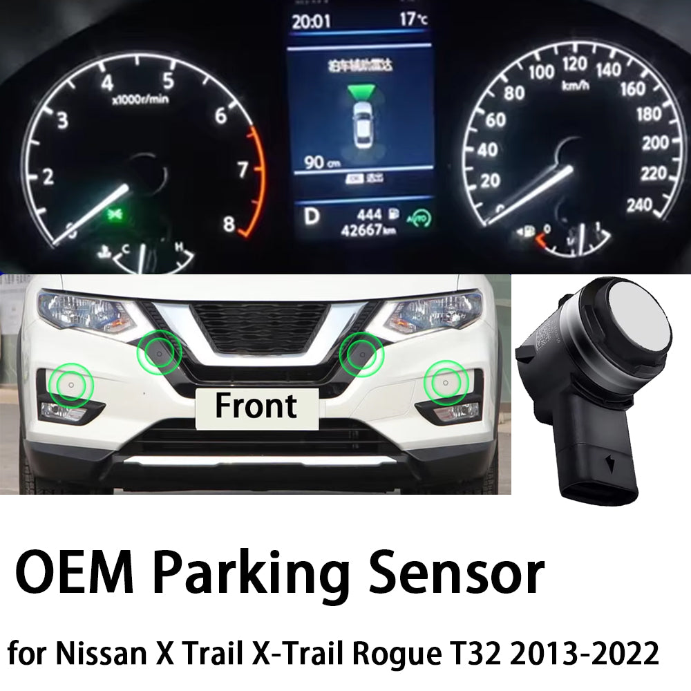 for Nissan X Trail X-Trail Rogue T32 2013-2022 OEM Car Parking Sensor Kit Buzzer Alarm Reverse Radar Detector System
