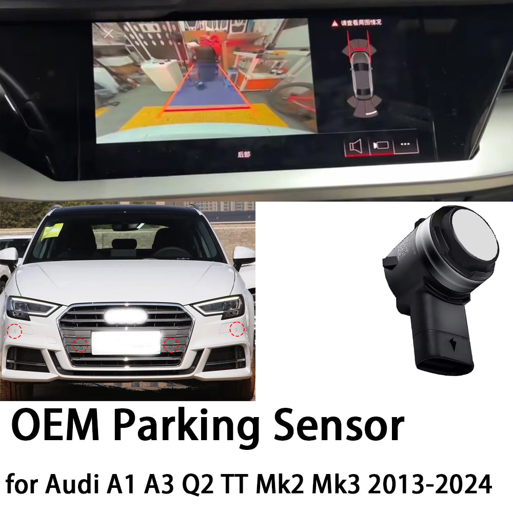 for Audi A1 A3 Q2 TT Mk2 Mk3 2013-2024 OEM Car Parking Sensor Kit Buzzer Alarm Reverse Radar Detector System