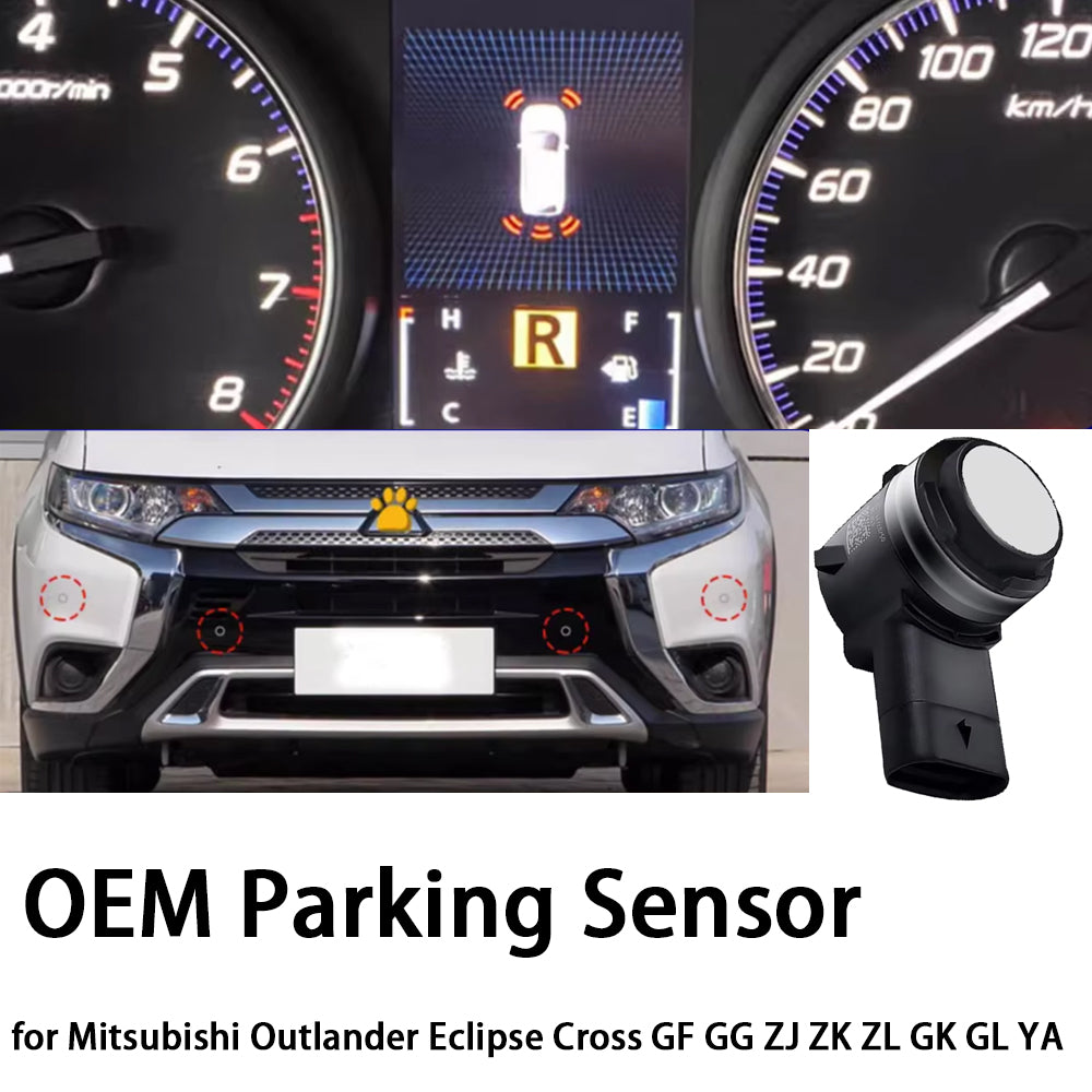 for Mitsubishi Outlander Eclipse Cross GF GG ZJ ZK ZL GK GL YA OEM Car Parking Sensor Kit Buzzer Alarm Reverse Radar Detector System