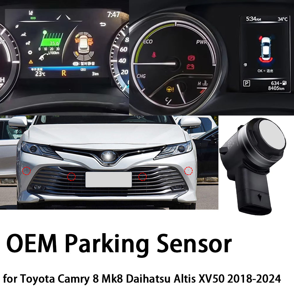 for Toyota Camry 8 Mk8 Daihatsu Altis XV50 2018-2024 OEM Car Parking Sensor Kit Buzzer Alarm Reverse Radar Detector System