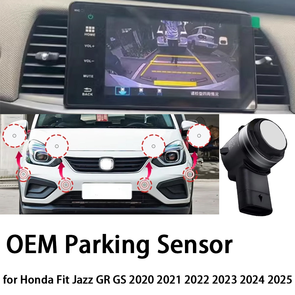 for Honda Fit Jazz GR GS 2020 2021 2022 2023 2024 2025 OEM Car Parking Sensor Kit Buzzer Alarm Reverse Radar Detector System