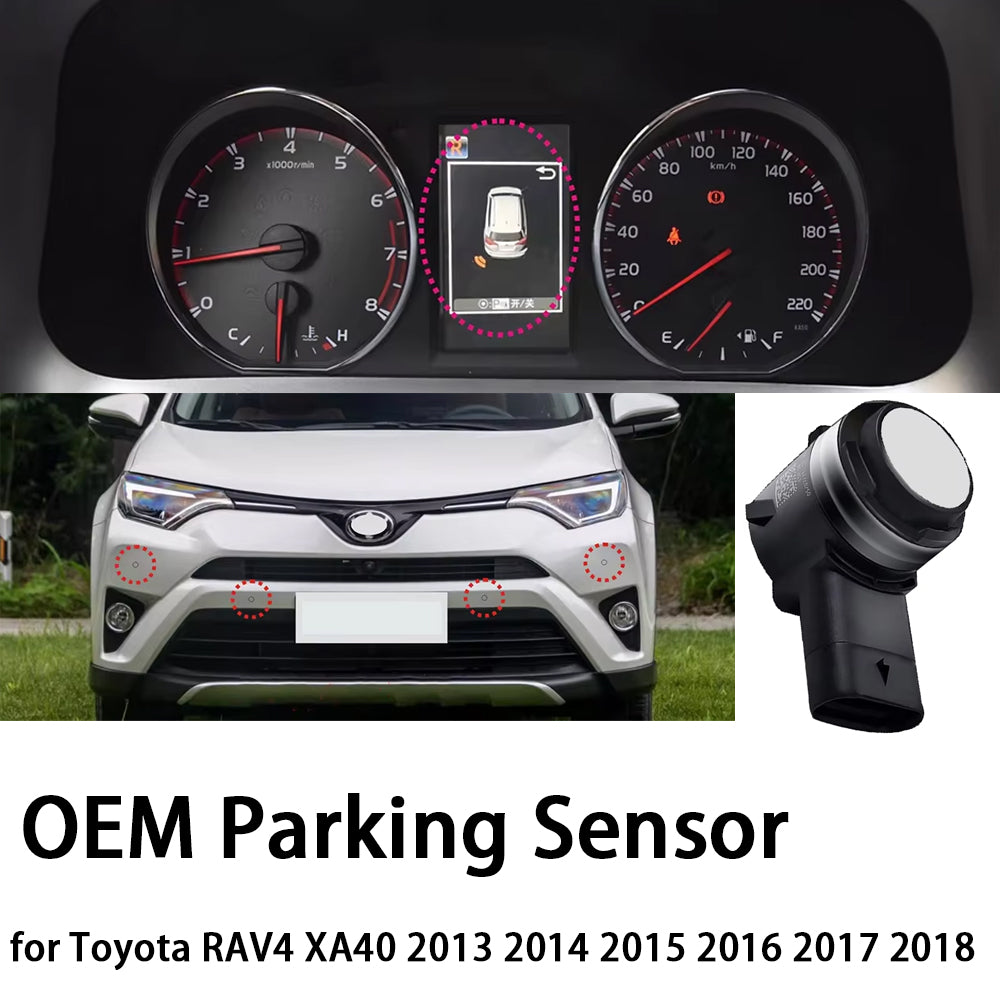 for Toyota RAV4 XA40 2013 2014 2015 2016 2017 2018 OEM Car Parking Sensor Kit Buzzer Alarm Reverse Radar Detector System