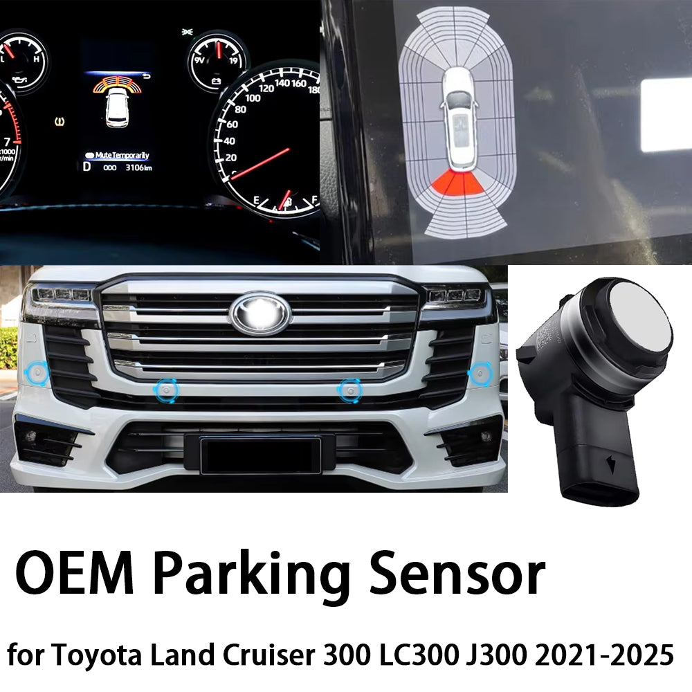 for Toyota Land Cruiser 300 LC300 J300 2021-2025 OEM Car Parking Sensor Kit Buzzer Alarm Reverse Radar Detector System