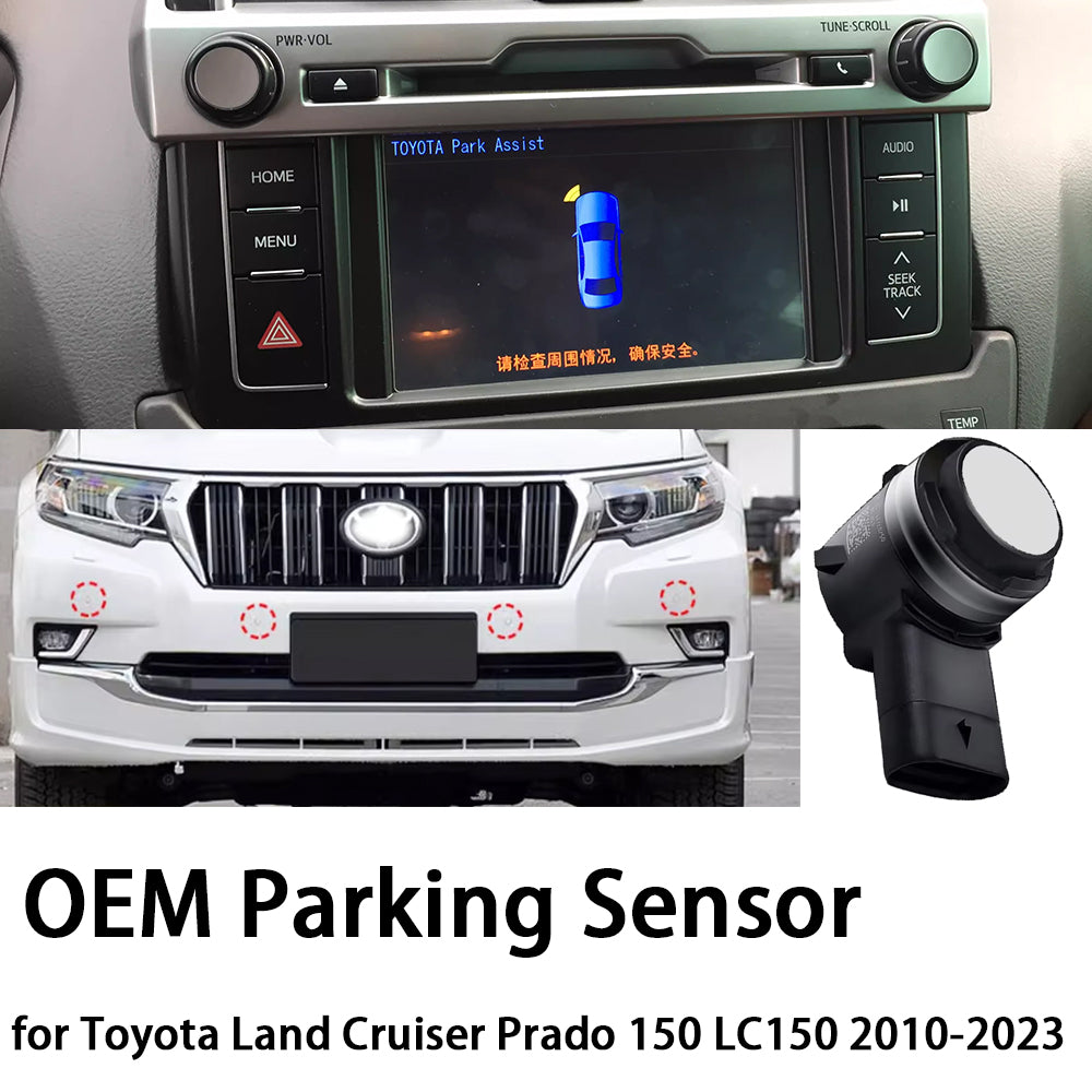 for Toyota Land Cruiser Prado 150 LC150 2010-2023 OEM Car Parking Sensor Kit Buzzer Alarm Reverse Radar Detector System