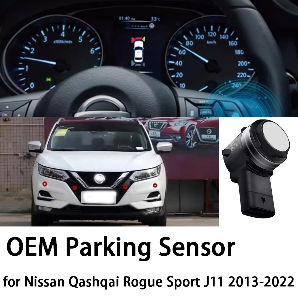 for Nissan Qashqai Rogue Sport J11 2013-2022 OEM Car Parking Sensor Kit Buzzer Alarm Reverse Radar Detector System