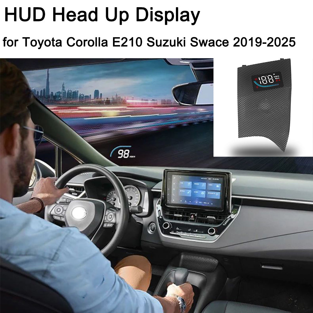 for Toyota Corolla Auris Suzuki Swace E210 2019–2025 Auto HUD Display Projector Alarm Head Up Display Speedometer