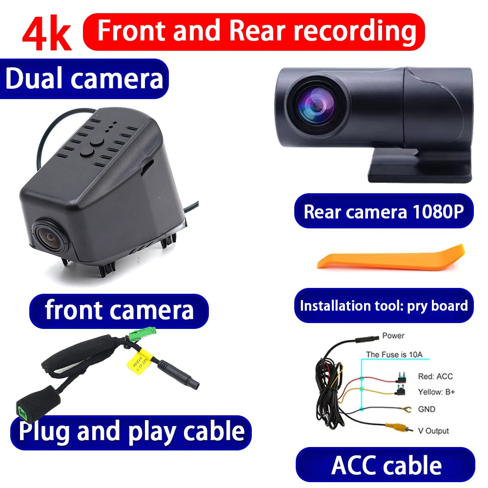 for Lynk & Co 01 PHEV 2018 2019 2020 2021 2022 2023 2024 2025 4K Dash Cam Wifi Camera Video Recorder