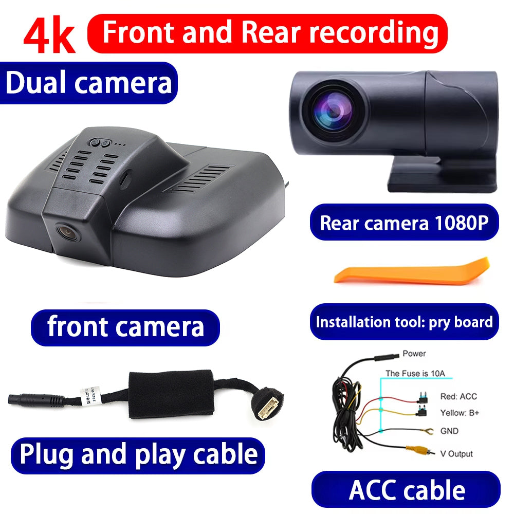 for Geely Monjaro Xingyue L 2021-2025 4K Dash Cam Wifi Camera Video Recorder