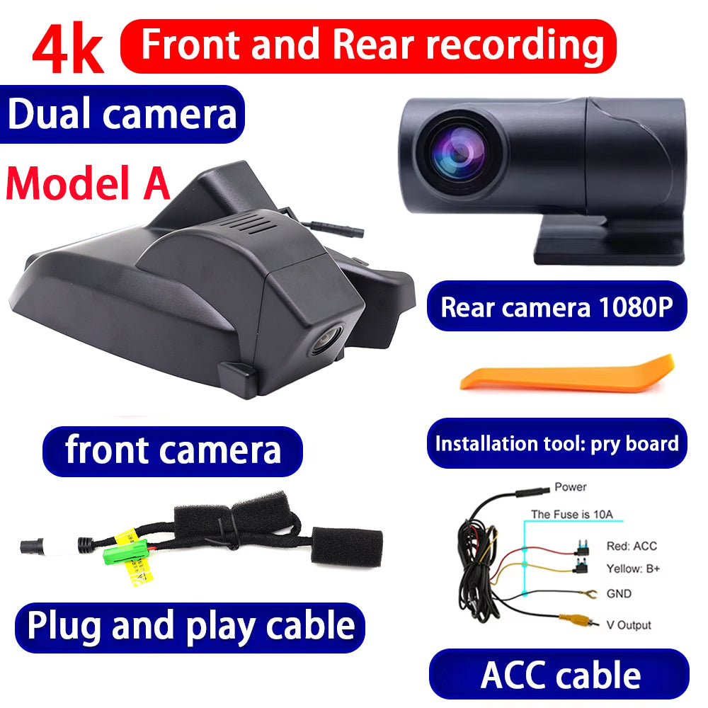 for Geely Tugella Xingyue S Knewstar 001 2019-2025 4K Dash Cam Wifi Camera Video Recorder