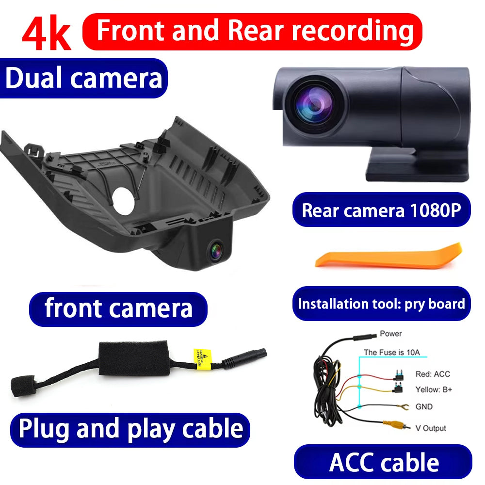 for Geely Geometry G6 A Pro 2019-2025 4K Dash Cam Wifi Camera Video Recorder