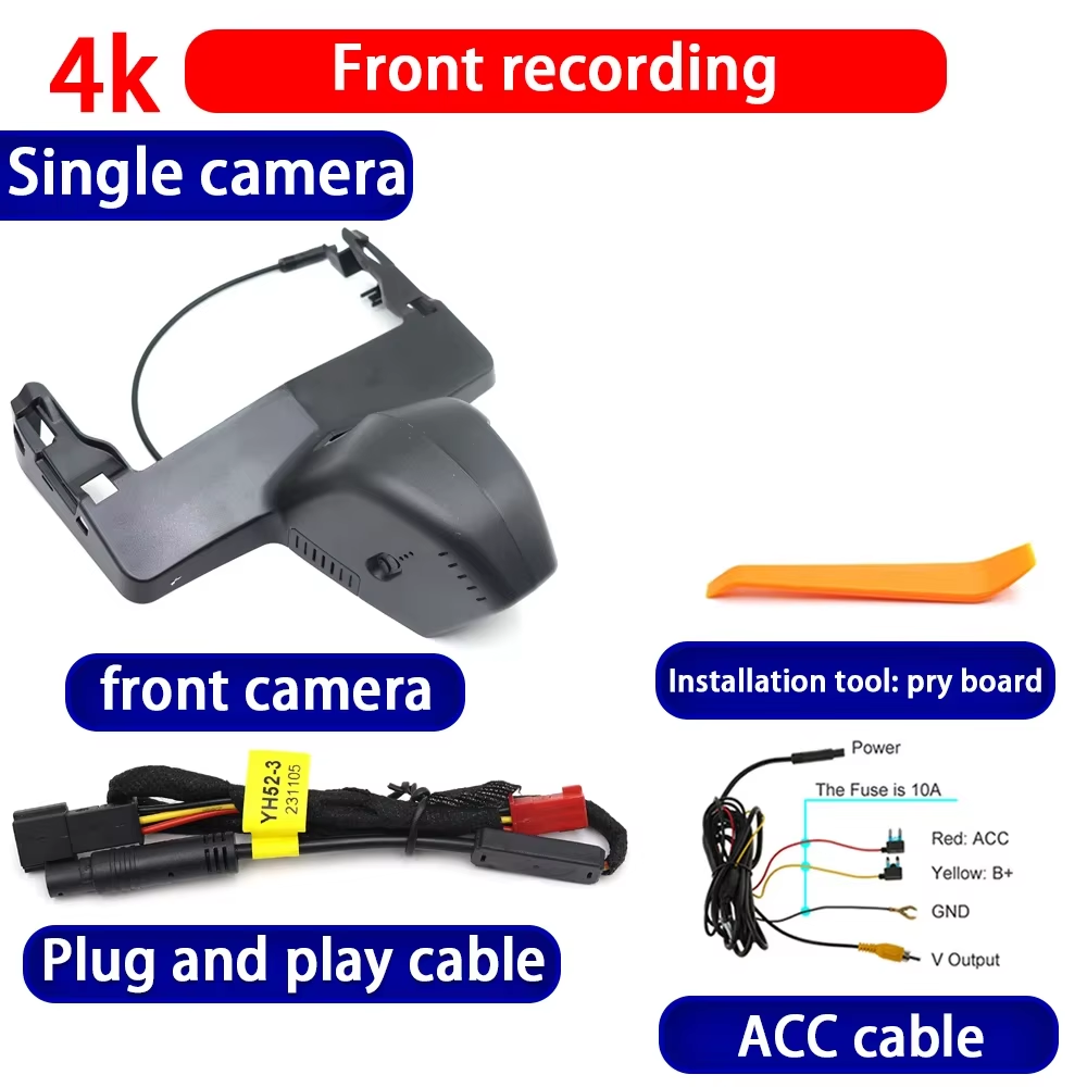 for BMW X5 G05 G18 Facelift 2024 2025 4K Dash Cam Wifi Camera Video Recorder