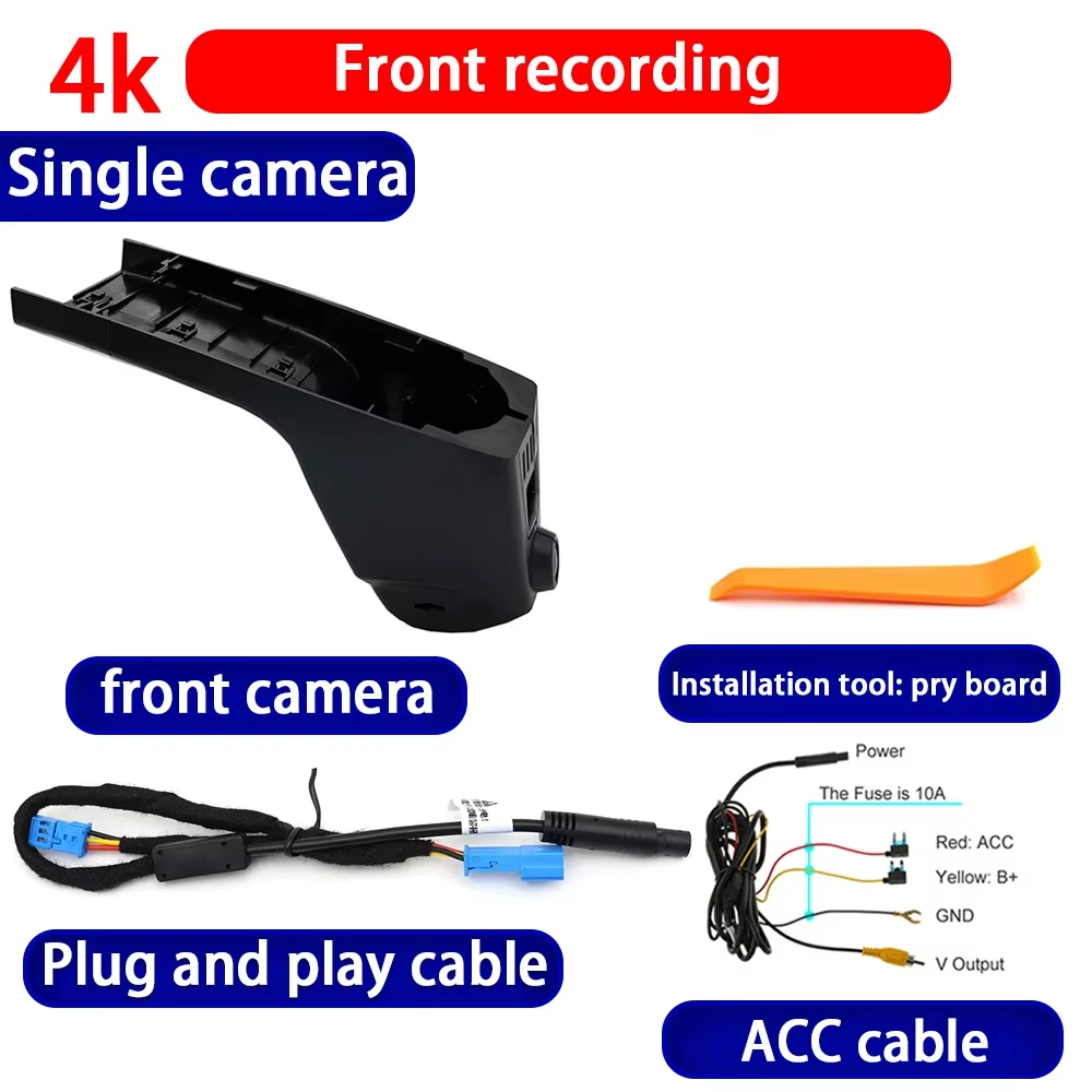 for BMW X4 G02 X4M X4 M F98 2018-2025 4K Dash Cam Wifi Camera Video Recorder