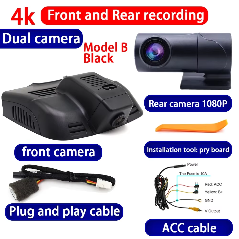 for Mercedes Benz MB C E Class W204 W212 S212 C207 A207 4K Dash Cam Wifi Camera Video Recorder
