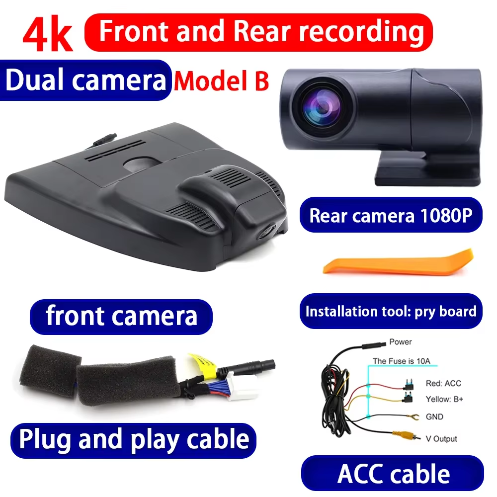 for Toyota Corolla Cross XG10 2020 2021 2022 2023 2024 2025 4K Dash Cam Wifi Camera Video Recorder