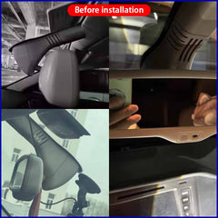 for Hongqi H7 Facelift 2016 2017 2018 2019 2020 2021 HUD 4K Dash Cam Wifi Camera Video Recorder