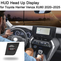 for Toyota Harrier Venza XU80 2020–2025 Auto HUD Display Projector Alarm Head Up Display Speedometer