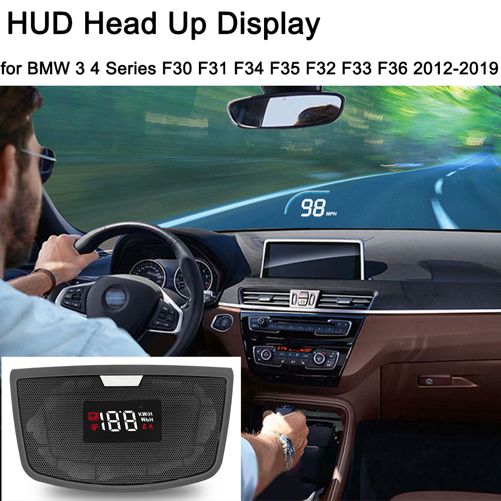 for BMW 3 4 Series F30 F31 F34 F35 F32 F33 F36 2012-2019 Auto HUD Display Projector Alarm Head Up Display Speedometer