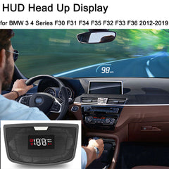 for BMW 3 4 Series F30 F31 F34 F35 F32 F33 F36 2012-2019 Auto HUD Display Projector Alarm Head Up Display Speedometer