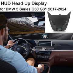 for BMW 5 Series G30 G31 2017-2024 Auto HUD Display Projector Alarm Head Up Display Speedometer