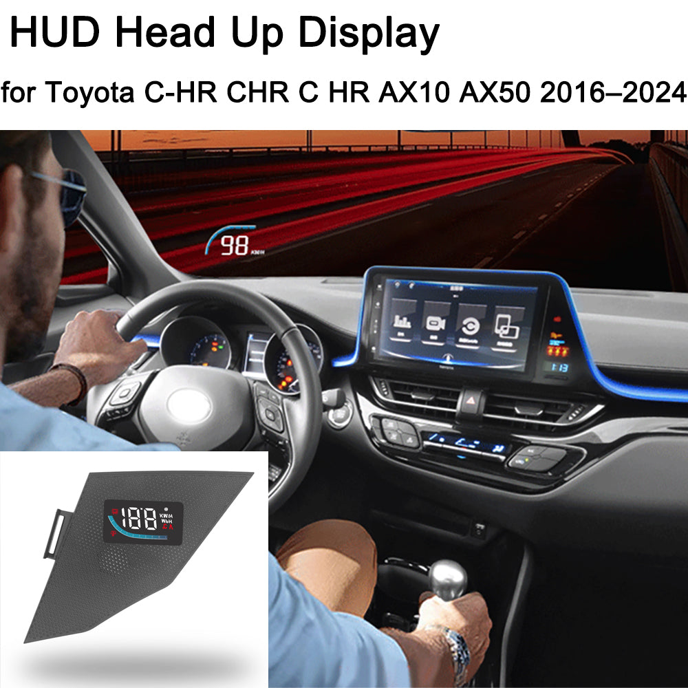 for Toyota C-HR CHR C HR AX10 AX50 2016–2024 Auto HUD Display Projector Alarm Head Up Display Speedometer