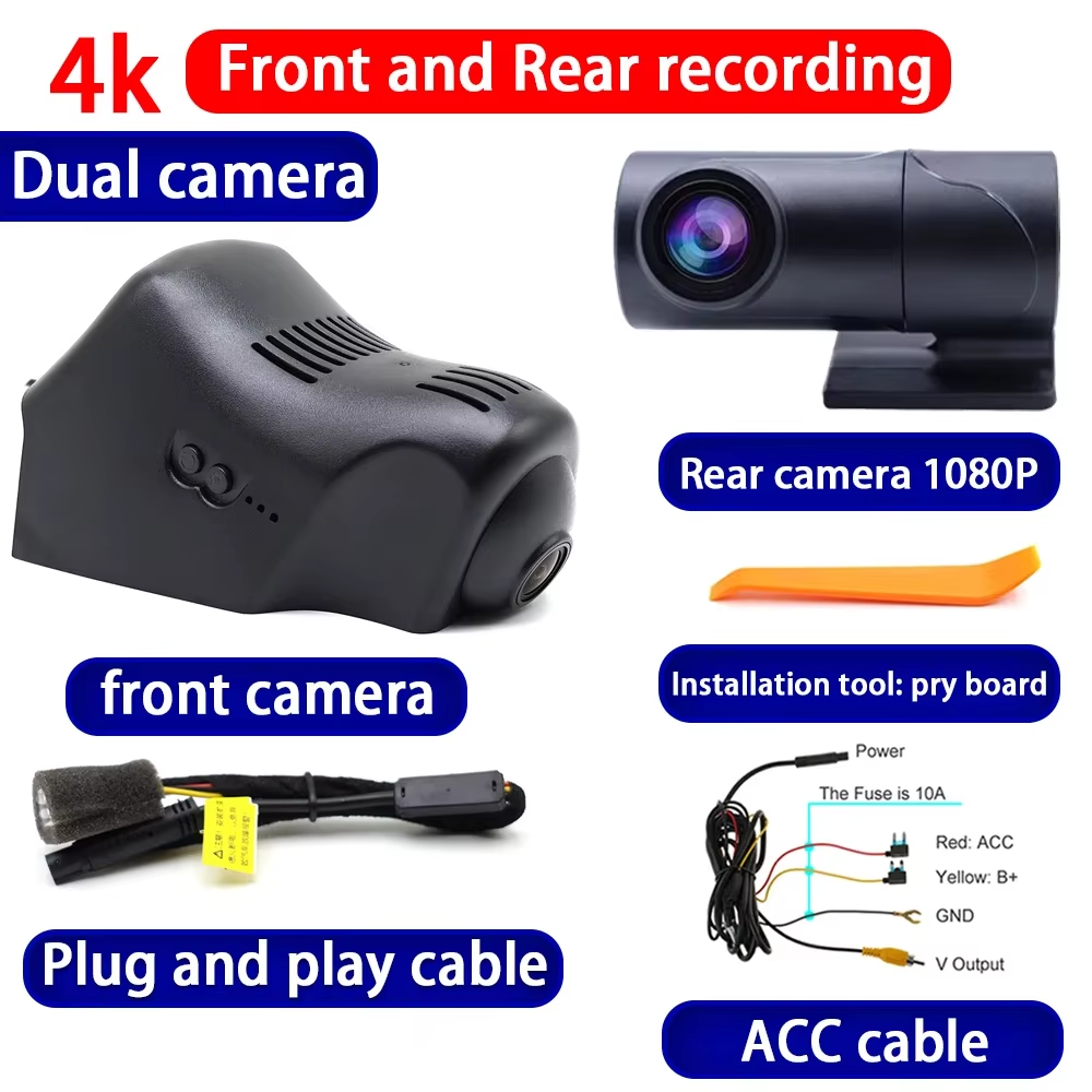 for Land Rover Range Rover Sport Evoque L538 L494 L405 2011-2015 4K Dash Cam Wifi Camera Video Recorder