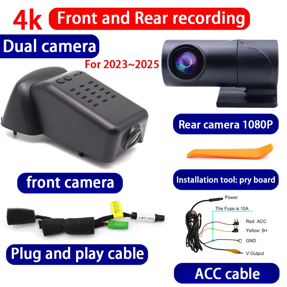 for Volvo S60 V60 2019 2020 2021 2022 2023 2024 2025 4K Dash Cam Wifi Camera Video Recorder