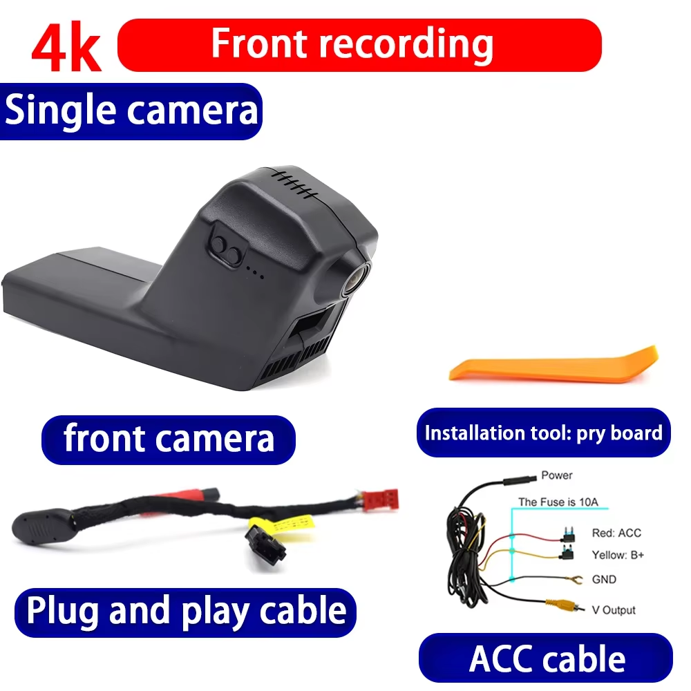 for BMW M2 M3 F80 M4 F82 F83 M5 F10 M5 F90 M6 F06 F12 F13 4K Dash Cam Wifi Camera Video Recorder