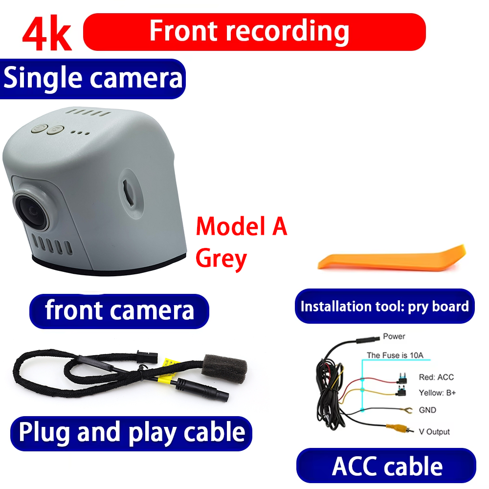for Audi Q2 SQ2 Q3 RSQ3 F3 8U Q5 SQ5 8R FY R8 Q6 e-tron e tron GT 4K Dash Cam Wifi Camera Video Recorder