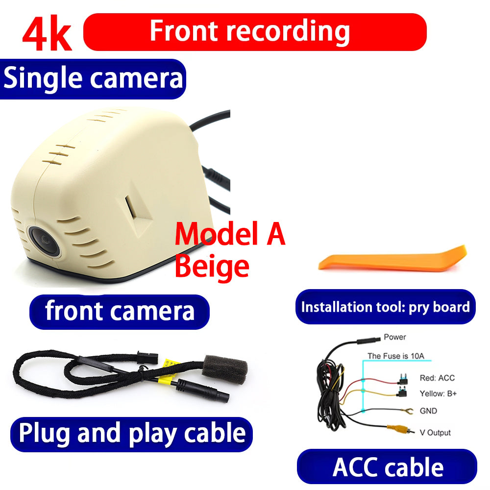 for Audi A1 S1 8X A3 S3 RS3 8P 8V A4 S4 RS4 B7 8E 8H B8 8K TT TTS TTRS 4K Dash Cam Wifi Camera Video Recorder