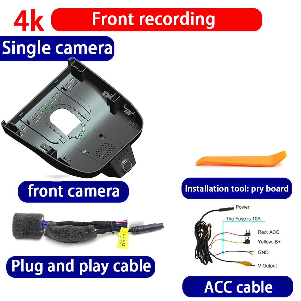 for Toyota Grand Highlander 2023 2024 2025 4K Dash Cam Wifi Camera Video Recorder