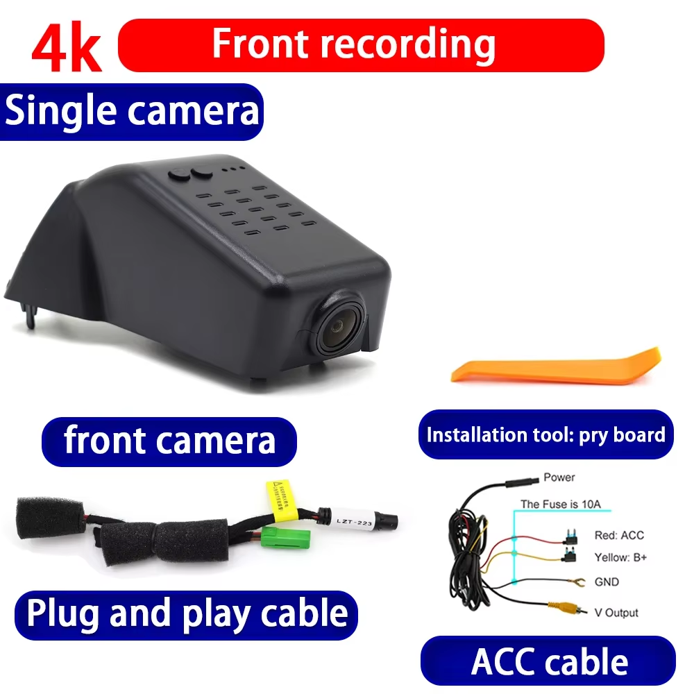 for Volvo XC40 EX40 EC40 Recharge Pure Electric 2021-2025 4K Dash Cam Wifi Camera Video Recorder