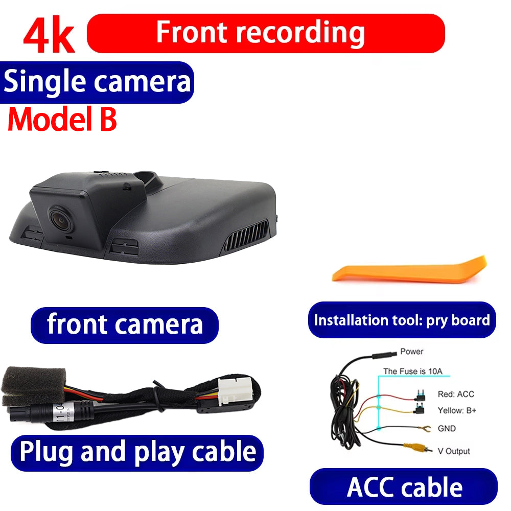 for Mercedes Benz V Class EQV e Vito Valente Metris V260 V220 V250 W447 4K Dash Cam Wifi Camera Video Recorder