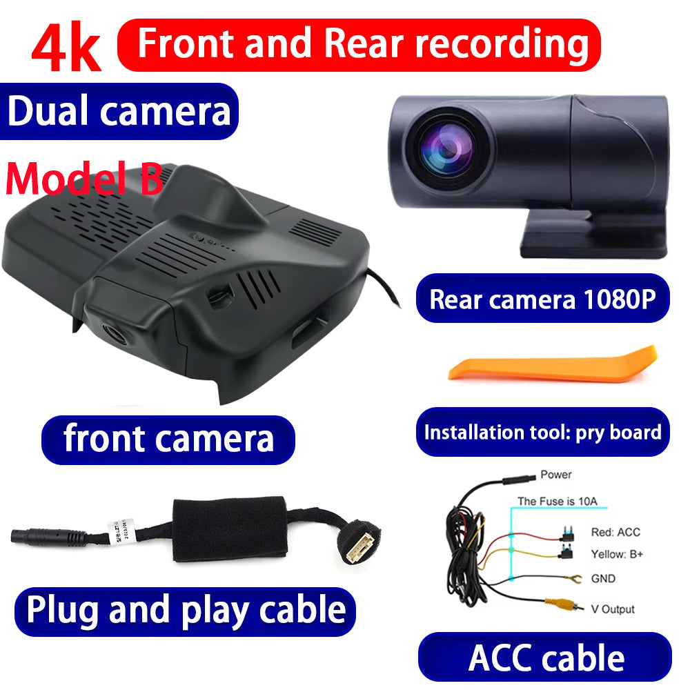 for Geely Preface Xingrui FS11 2020 2021 2022 2023 2024 2025 4K Dash Cam Wifi Camera Video Recorder